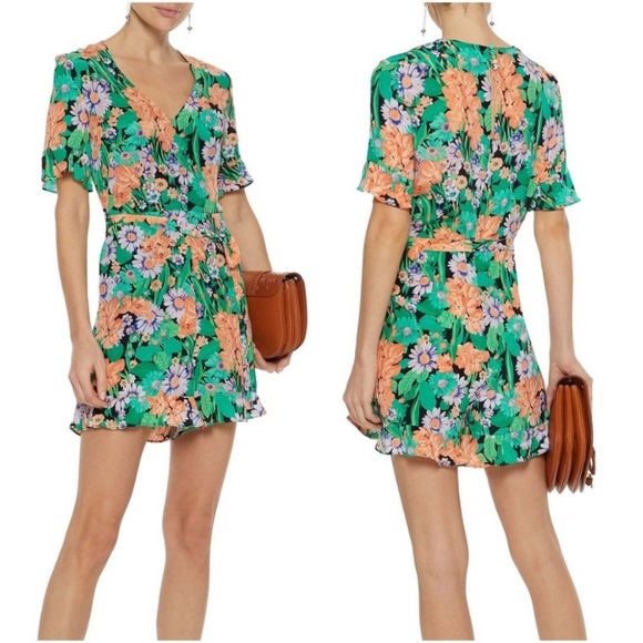 sandro floral jumpsuit